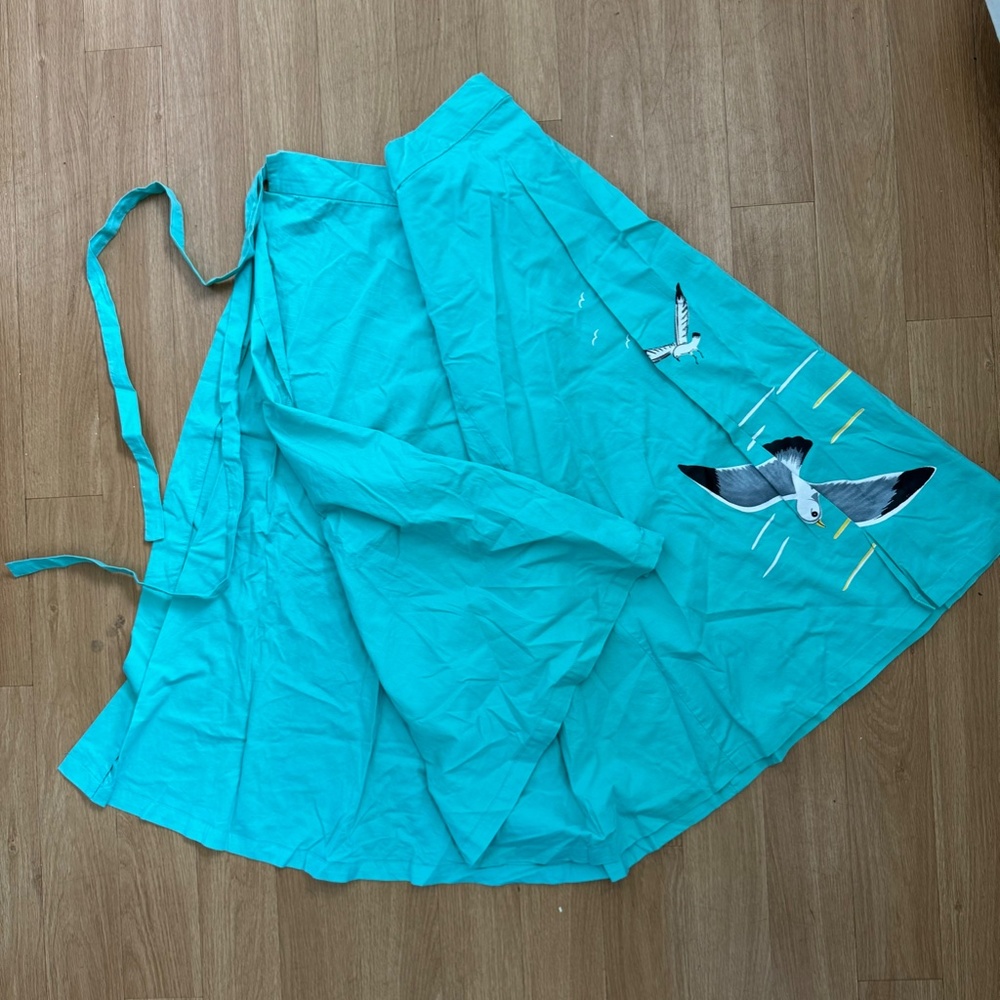 Retro Cape Cod Wrap Skirt by TATYANA